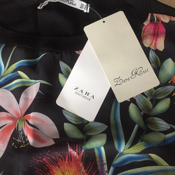 Zara Women’s Knitwear Shirt Top T-Shirt . Stylish - Picture 4 of 6